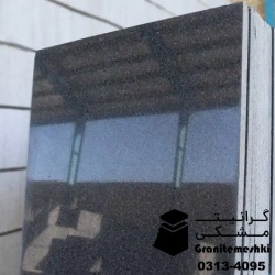 سنگ گرانیت مشکی نطنز 80*80 صیقلی ممتاز ضخامت 4سانتی معدن آقای علیزاده-Black Granite Natanz Momtaz Mr Alizadeh Mine