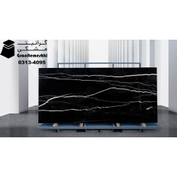 سنگ گرانیت مشکی بلک زبرا معدن لاگهر (دکتر حسینی سابق)- Black Granite Black Zebra Lagahr Mine