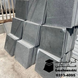 سنگ گرانیت مشکی نطنز 40*40 ضخامت 1/8-1/6 معدن الموت-Black Granite Natanz Alamout Mine